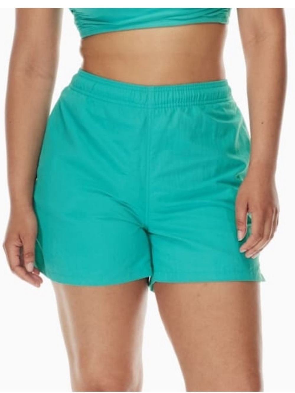 Aritzia TNA Big Easy 5” Short Light Blue Size M – Lightweight Recycled Nylon